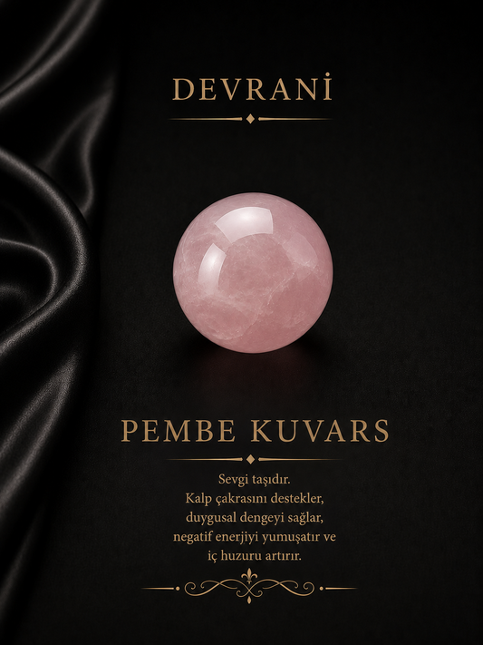 PEMBE KUVARS DOĞAL TAŞ
