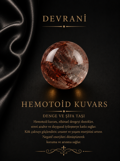 HEMATOİD KUVARS DOĞAL TAŞ