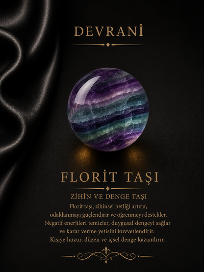 FLORİT DOĞAL TAŞ KOLYE