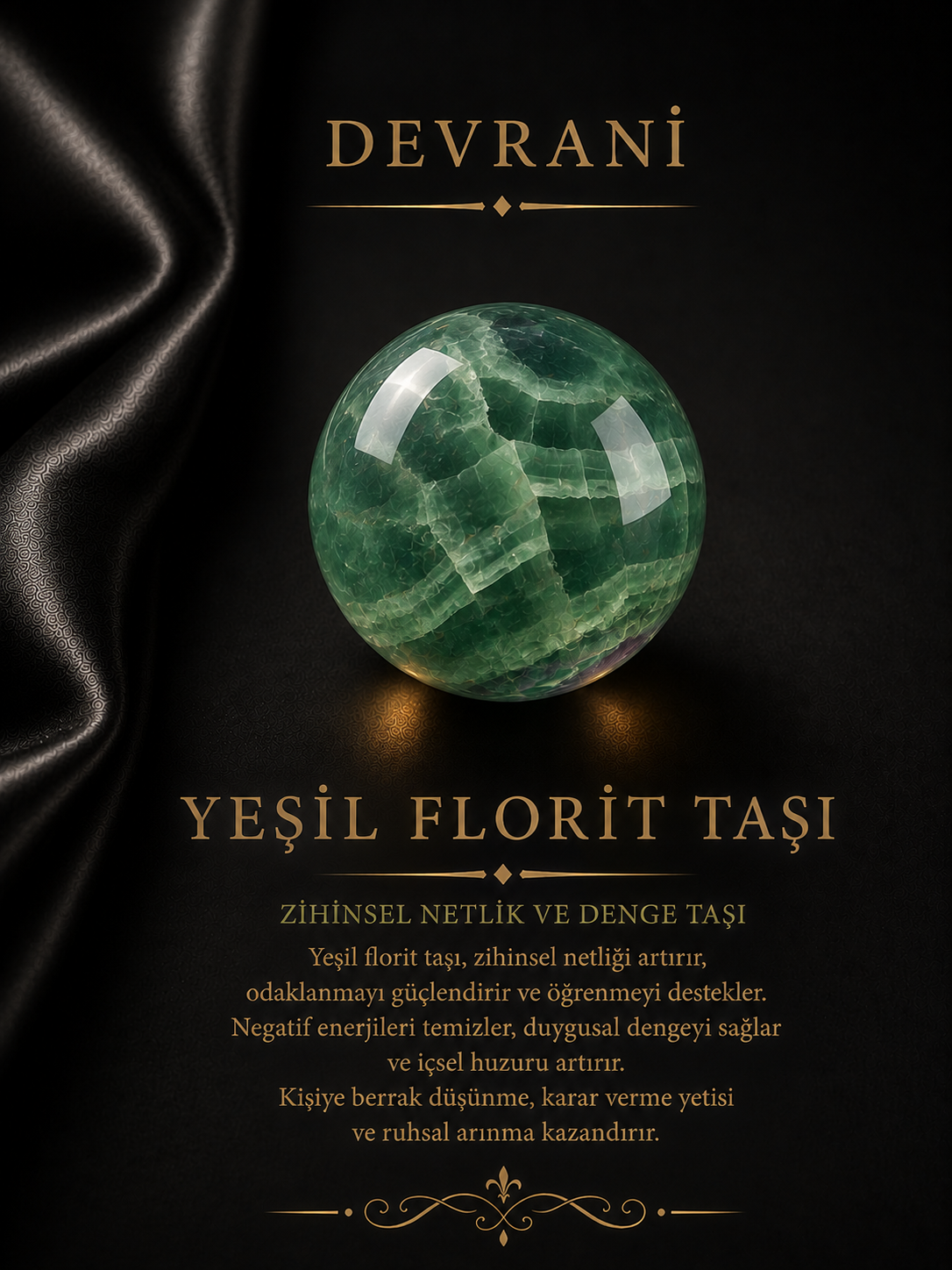 YEŞİL FLORİT DOĞAL TAŞ