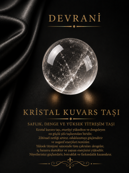 KRİSTAL KUVARS DOĞAL TAŞ